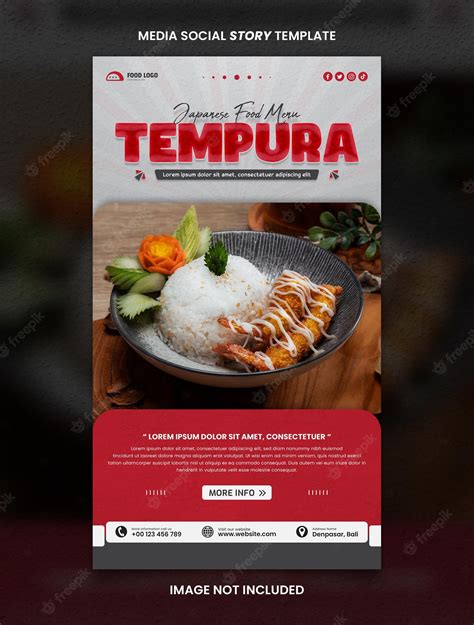 banner tempura|Special Asian Food Menu Tempura Social Media。